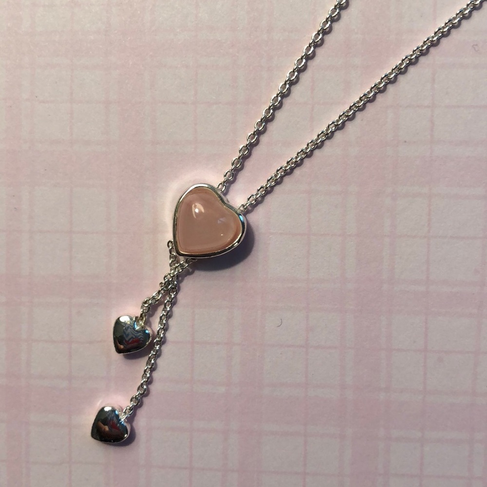 Silver heart necklace